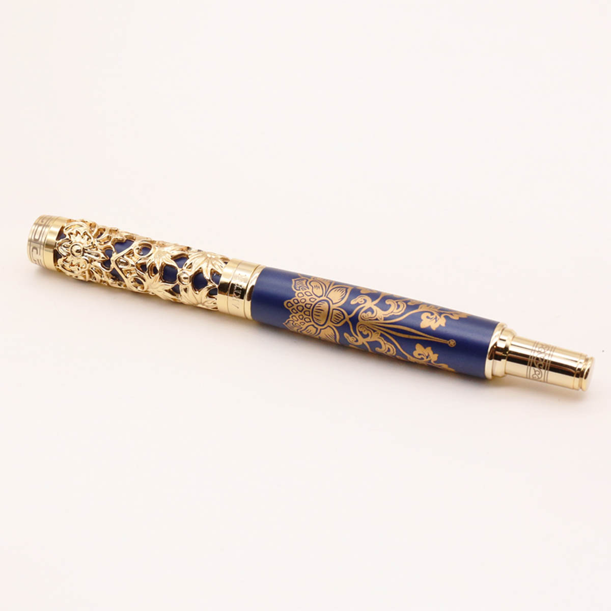 故宮精品網路商城- 金番花鋼筆禮盒(藍金)