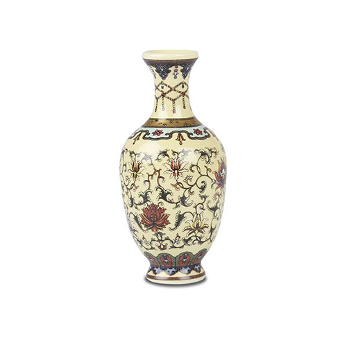 故宮精品網路商城- 迷你瓷器-洋彩番花觀音瓶