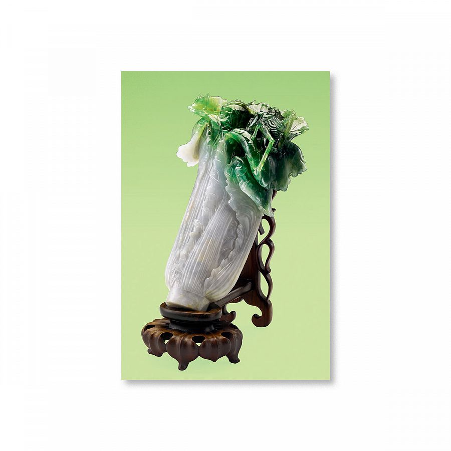 故宮精品網路商城- 清翠玉白菜明信片