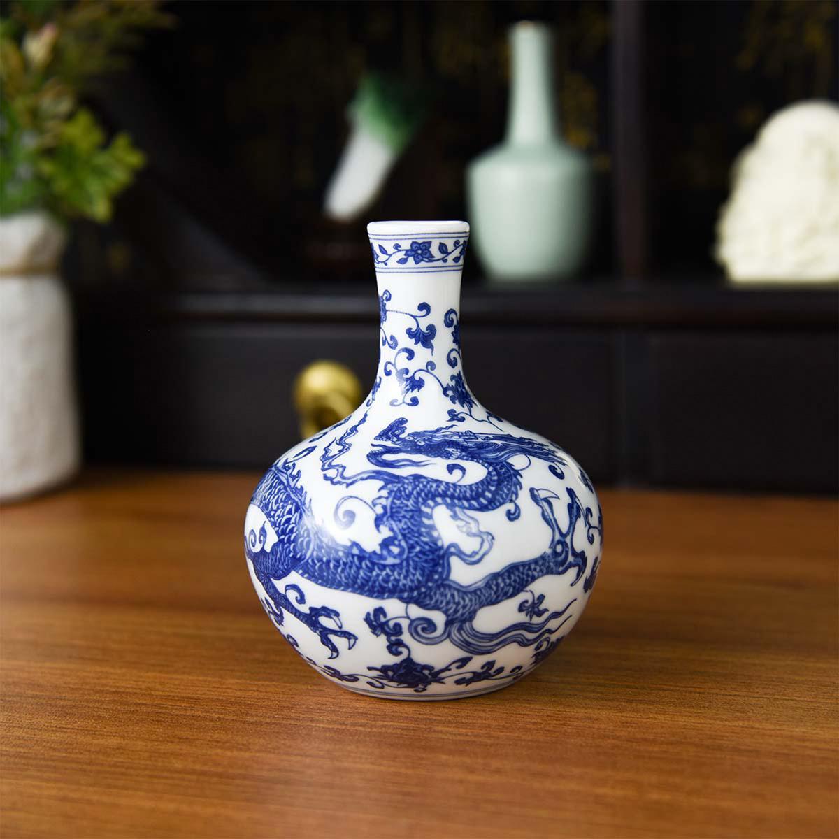 青花龍紋天球瓶 国立故宮博物院オンラインストア - 青花竜紋天球瓶小