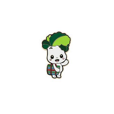 Product info: 小翠金屬徽章茄芷袋