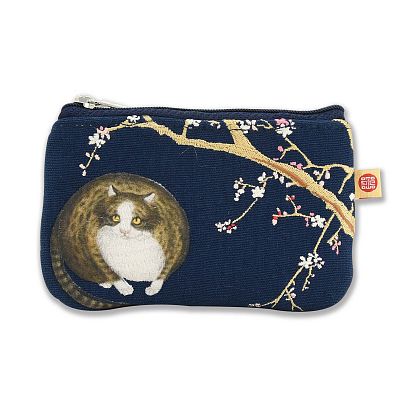 Product info: 故宮紅梅貓零錢包(寶藍)