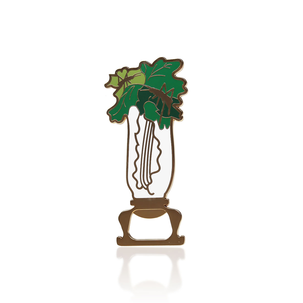 故宮精品網路商城- 翠玉白菜彩金開瓶器