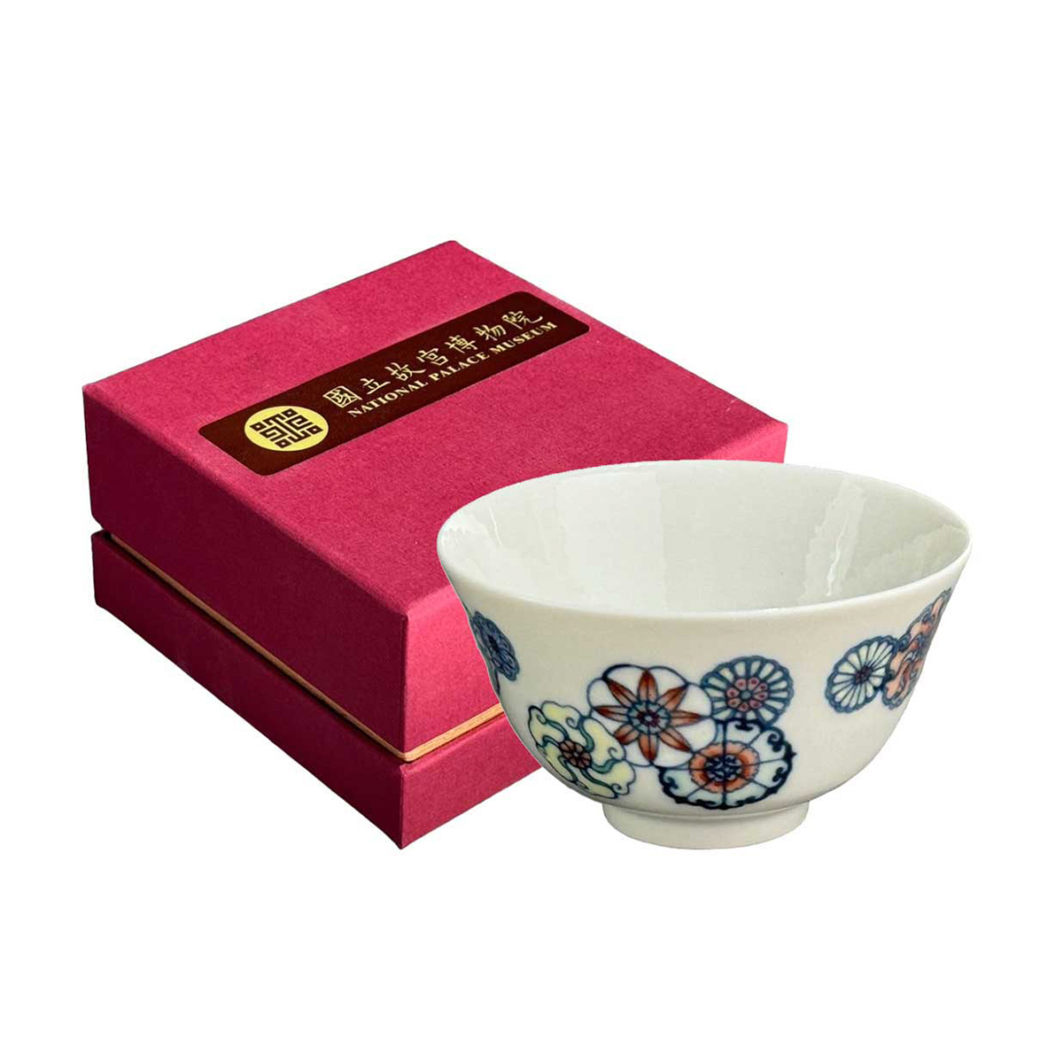 中国　大明成化年製　豆彩唐子文盃　酒盃　時代箱　C　7874 中国 大明成化年製 豆彩唐子文盃 酒盃 時代箱 C 7874