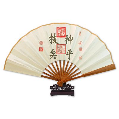 Product info: 快雪時晴-摺扇