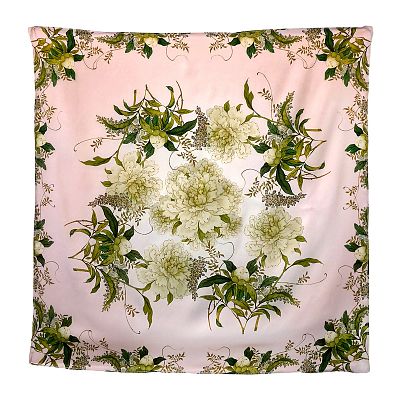 Product info: 絲漾十二月花神絲巾(粉紫)