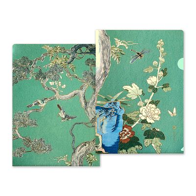 Product info: 花鳥燙金文件夾