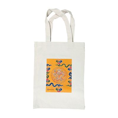 Product info: 明黃地團龍帆布袋A
