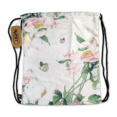 Product info: 束口後背包-芍藥