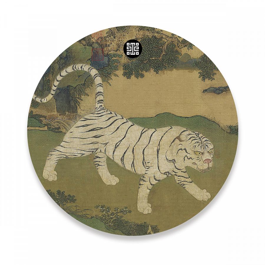 藝術杯墊-白虎
