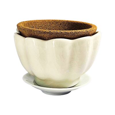 Product info: 環保咖啡濾杯(蓮花式溫碗-冰裂紋)
