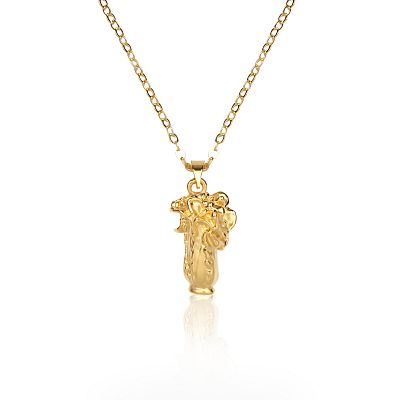Product info: 金黃白菜鍊墜