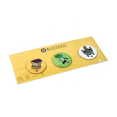 Product info: 馬口鐵吸鐵-故宮三寶套組