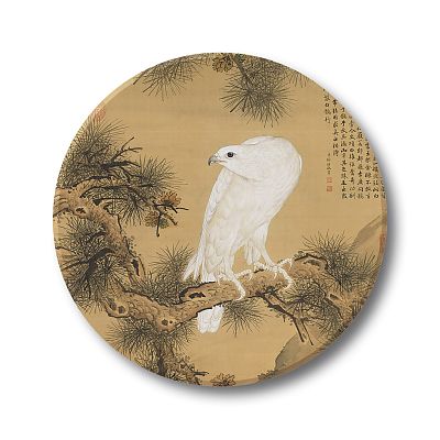 白鶻圖 吸水杯墊
