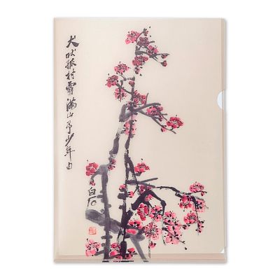 Product info: 梅紅文件夾