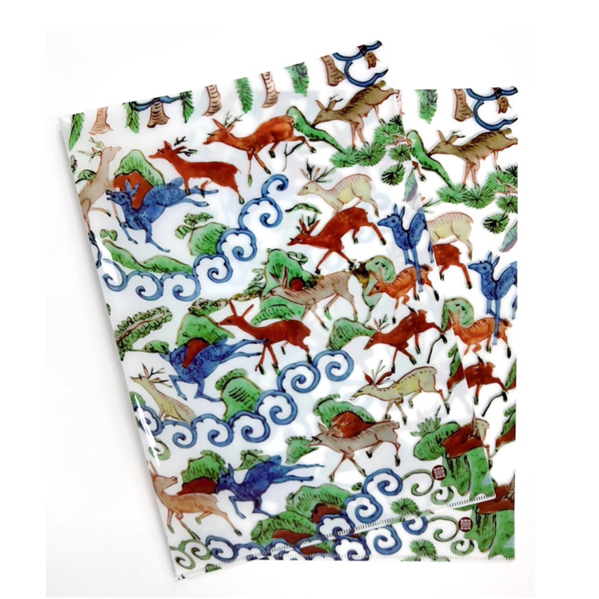 国立故宮博物院オンラインストア - 五彩百鹿クリアファイル