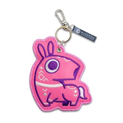Product info: 安富尊榮—犧尊 刺繡吊飾/鑰匙圈 粉