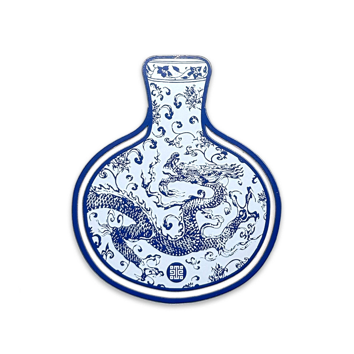 故宮精品網路商城- 青花龍紋天球瓶書籤