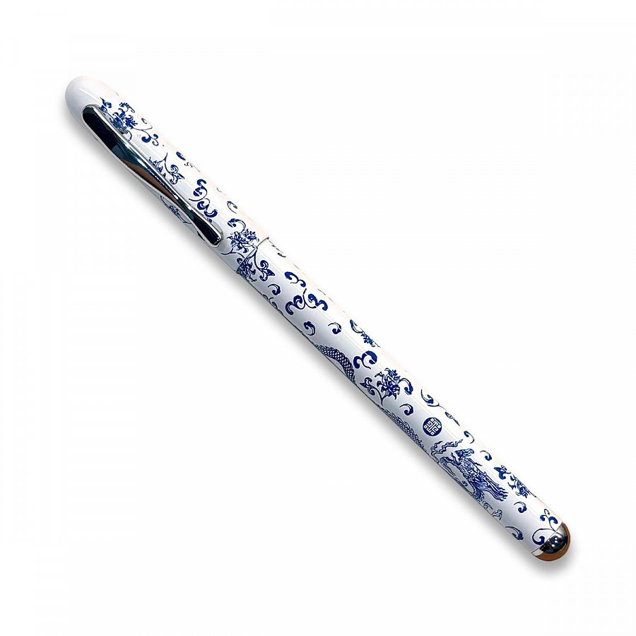 故宮精品網路商城- 金番花鋼筆(藍金)