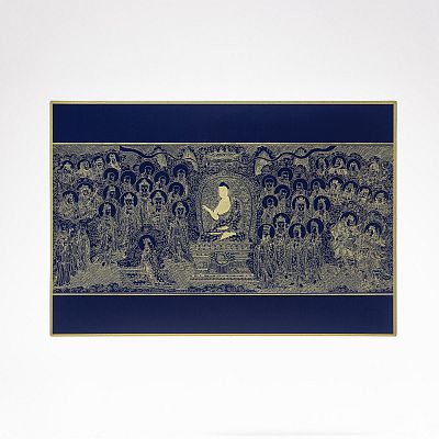 Product info: 故宮百年紀念描金佛卡系列-釋迦牟尼佛靈山說法