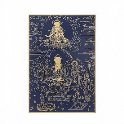 Product info: 故宮百年紀念描金佛卡系列-觀音現辟支佛身說法