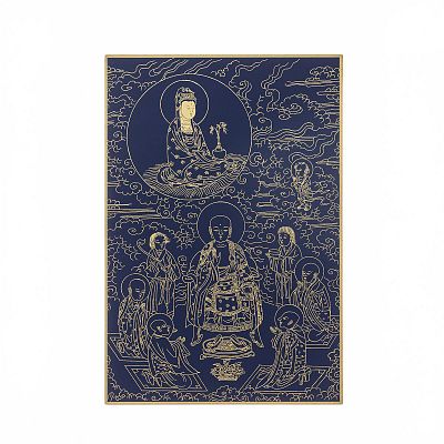 Product info: 故宮百年紀念描金佛卡系列-觀音現聲聞身說法