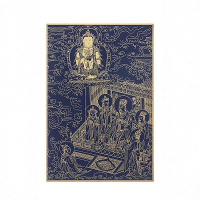 Product info: 故宮百年紀念描金佛卡系列-觀音現梵王身說法