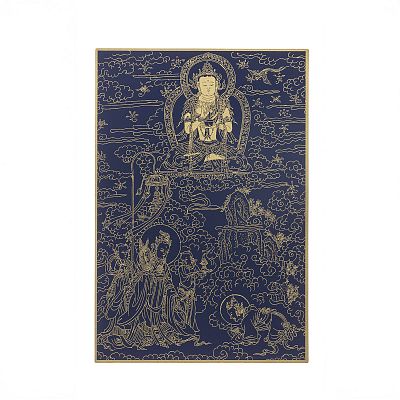 Product info: 故宮百年紀念描金佛卡系列-觀音現自在天身說法
