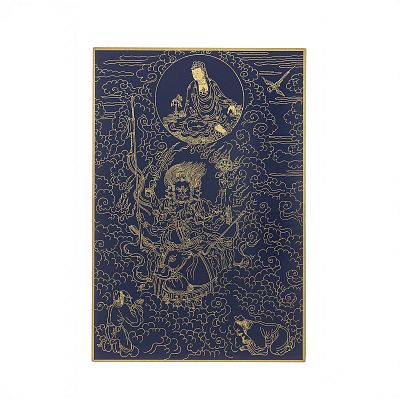 Product info: 故宮百年紀念描金佛卡系列-觀音現大自在天身說法