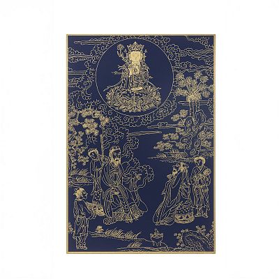 Product info: 故宮百年紀念描金佛卡系列-觀音現居士身說法