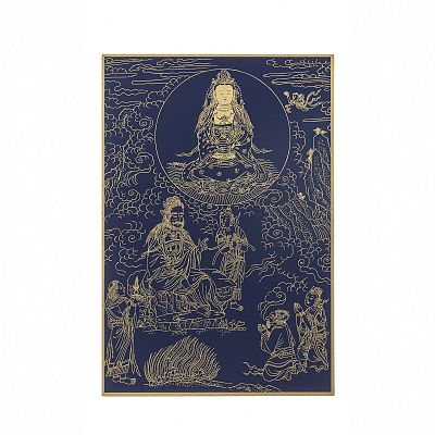 Product info: 故宮百年紀念描金佛卡系列-觀音現婆羅門身說法