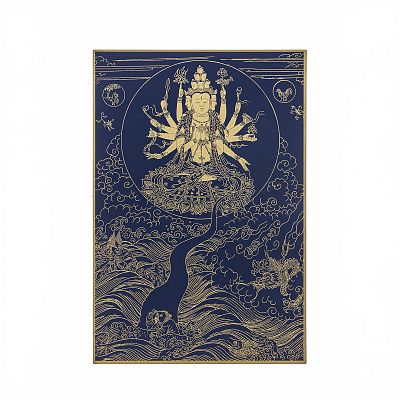 Product info: 故宮百年紀念描金佛卡系列-觀音救海難