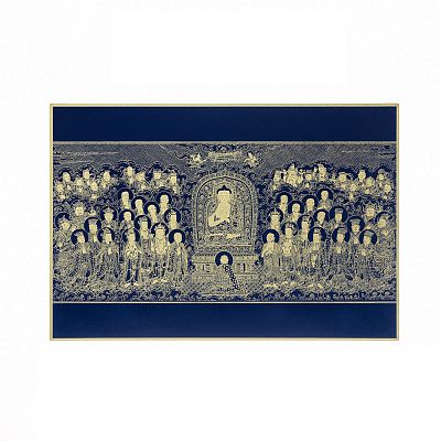 Product info: 故宮百年紀念描金佛卡系列-金剛經佛說法圖