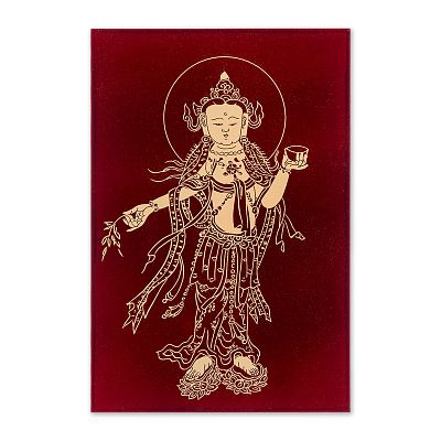 Product info: 故宮百年紀念玉虫塗卡系列-免水難觀音護登岸