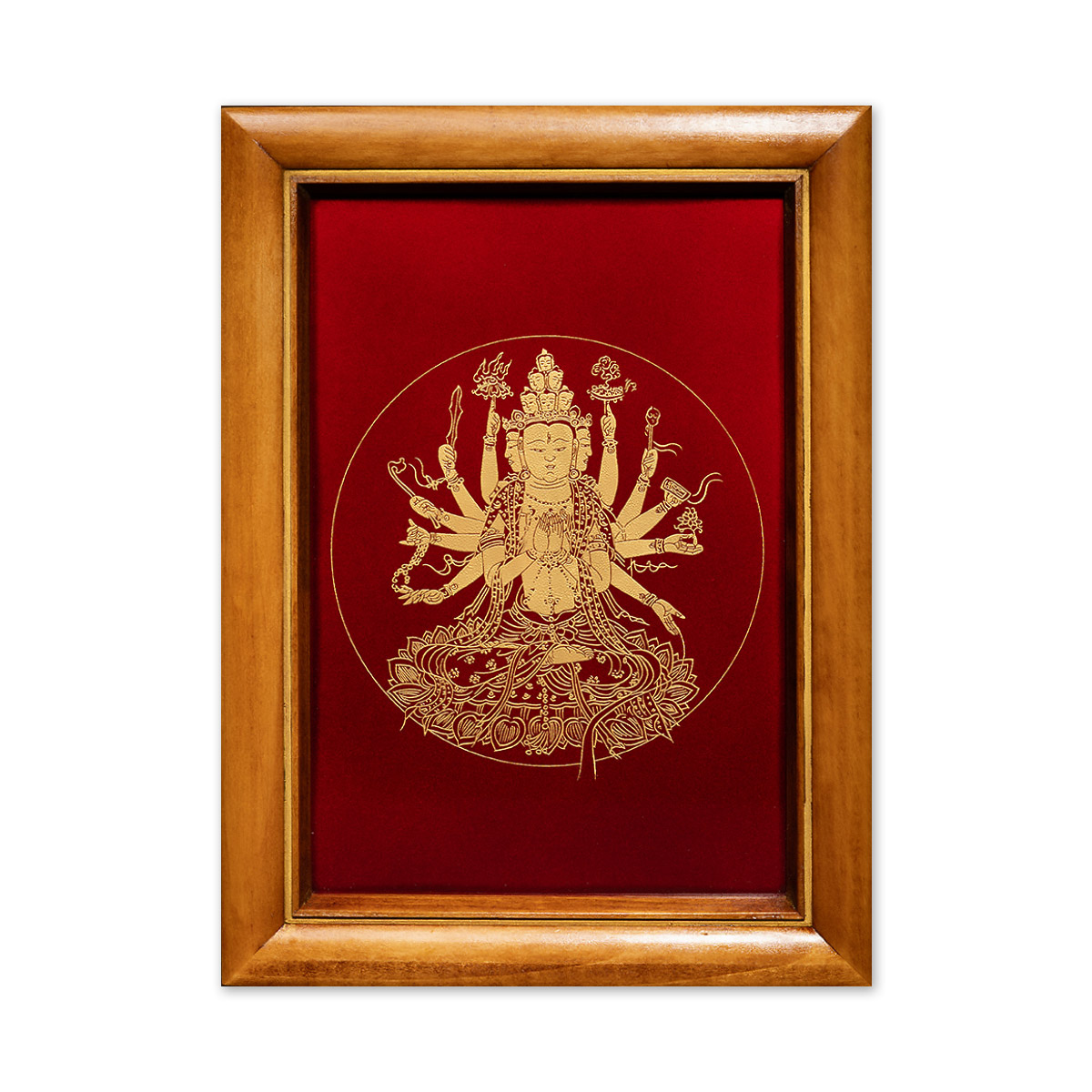 故宮精品網路商城- 黃金觀音卡〈觀音救海難〉 24K 純金蒔繪