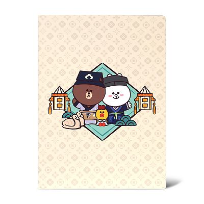Product info: NPM | LINE FRIENDS Time-Traveling Through the Palace 16K notebook   (明)