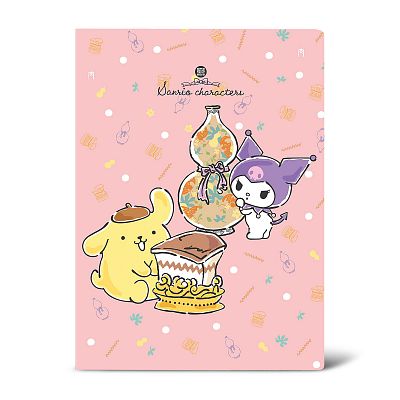 Product info: 三麗鷗 16k加厚固頁筆記(肉形石/葫蘆瓶)