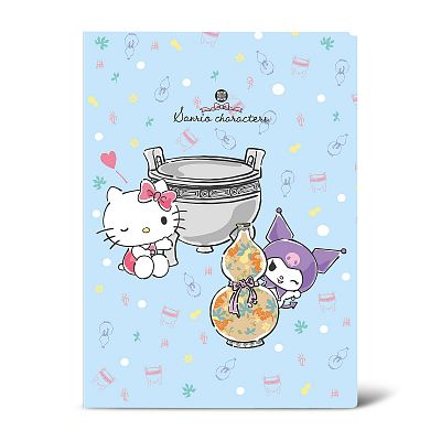 Product info: 三麗鷗 16k加厚固頁筆記(毛公鼎/葫蘆瓶)