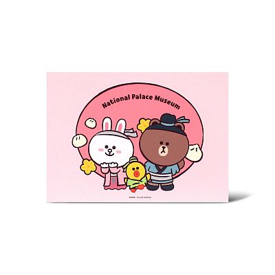 Product info: NPM | LINE FRIENDS  穿越故宮 明信片 (唐)