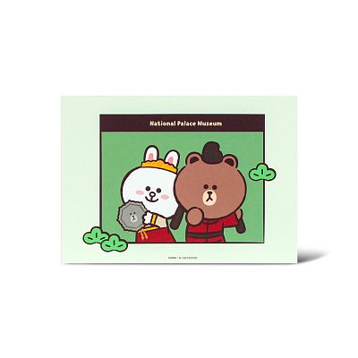 Product info: NPM | LINE FRIENDS  穿越故宮 明信片  (宋)