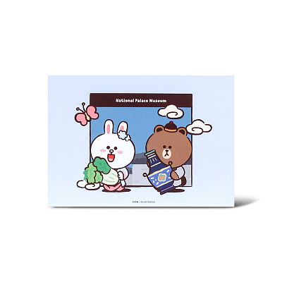 Product info: NPM | LINE FRIENDS  穿越故宮 明信片  (清)