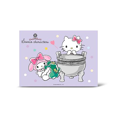 Product info: 三麗鷗橫式明信片(翠玉白菜/毛公鼎)