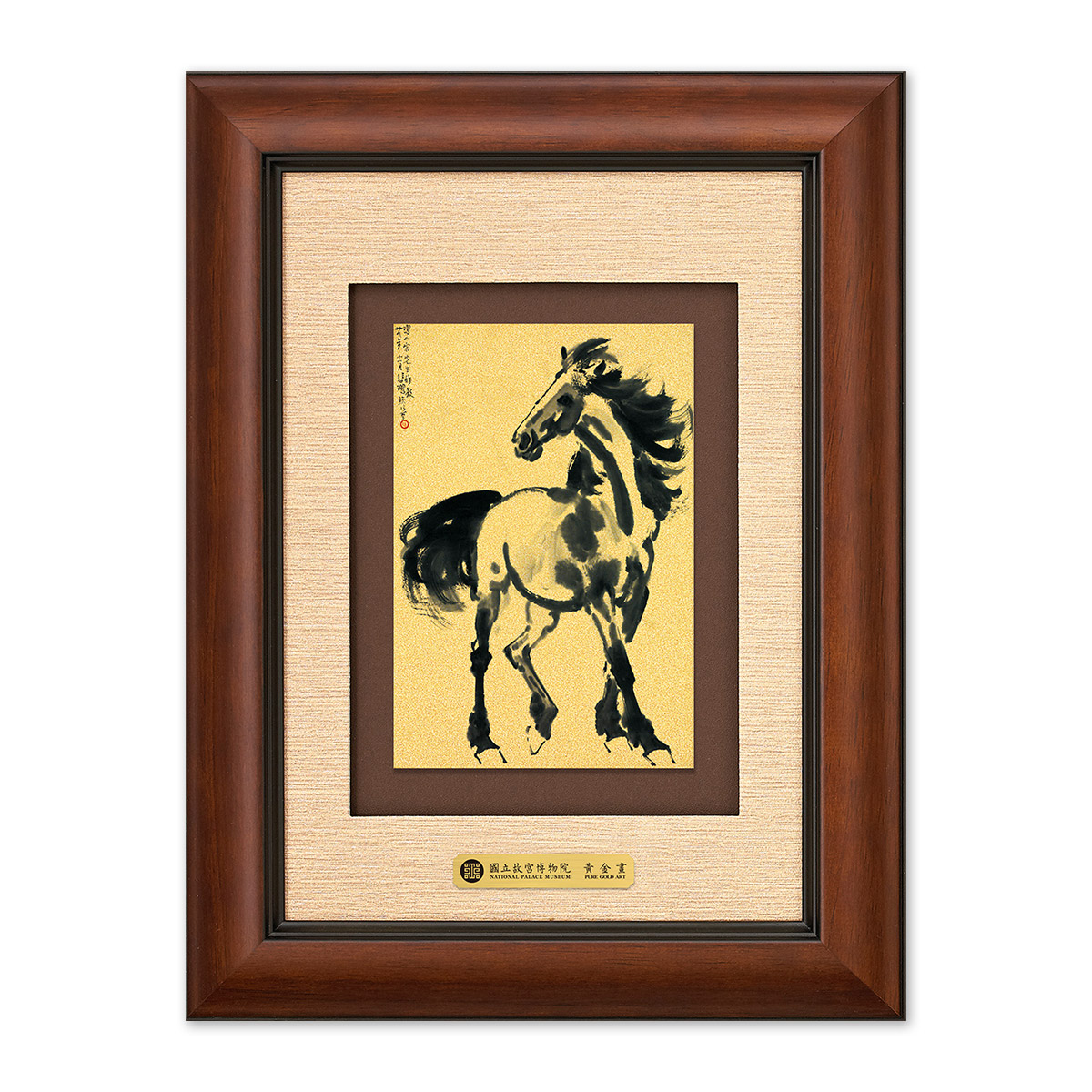 故宮精品網路商城- 五福黃金畫-馬