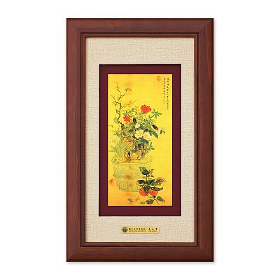 Product info: 如意黃金畫-歲朝麗景
