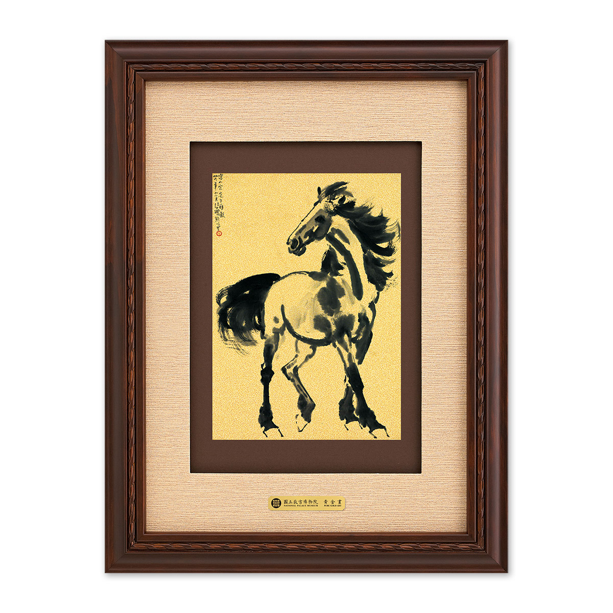 故宮精品網路商城- 吉利黃金畫-馬