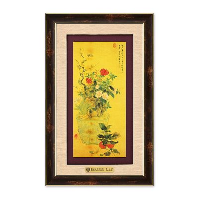 Product info: 富貴R黃金畫-歲朝麗景