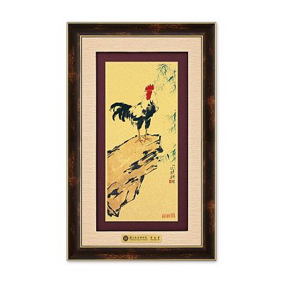 Product info: 富貴R黃金畫-雞