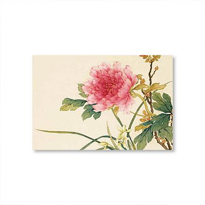 Product info: 明信片 十二月花神 蘭花牡丹