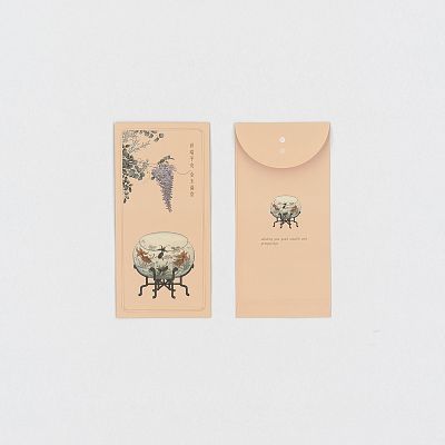 Product info: 團花吉語．博古花草 萬用袋
