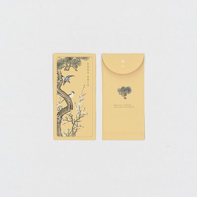 Product info: 團花吉語．松梅文禽 萬用袋